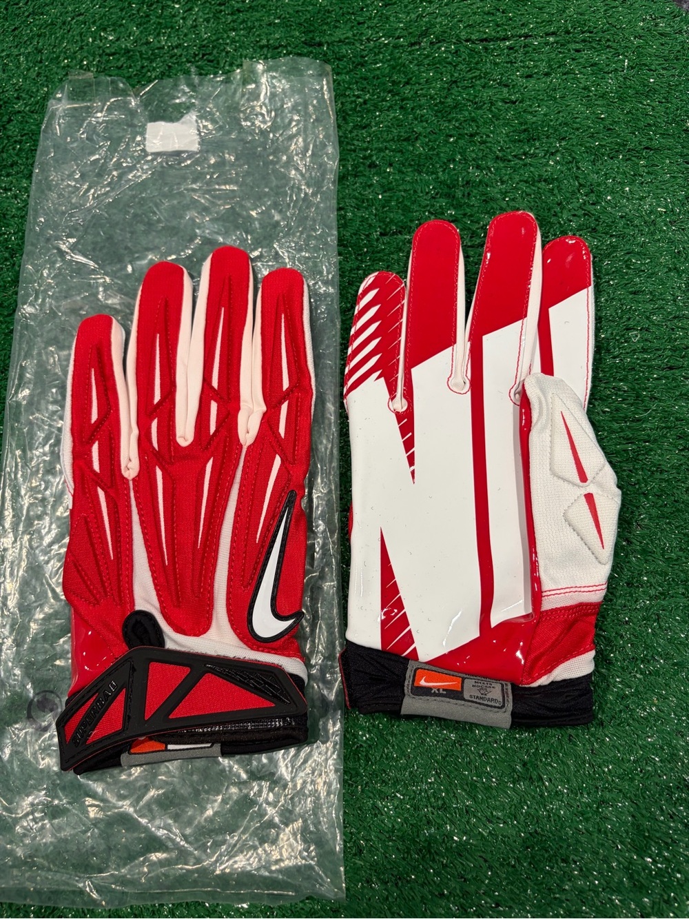 NEW NIKE SUPERBAD 2.0 PADDED WR FOOTBALL GLOVES